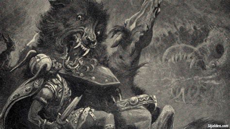 Fenrir | Child of Loki | Norse Mythology - Skjalden.com