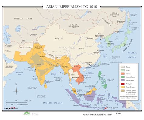 #160 Asian Imperialism to 1910 - The Map Shop