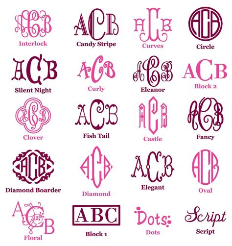 Monograms Etc. This site has a lot of great stuff Personalized and ...