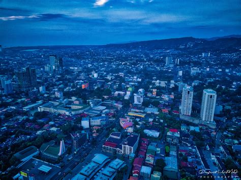 Spectacular Golden Hour Aerial View of Cebu City