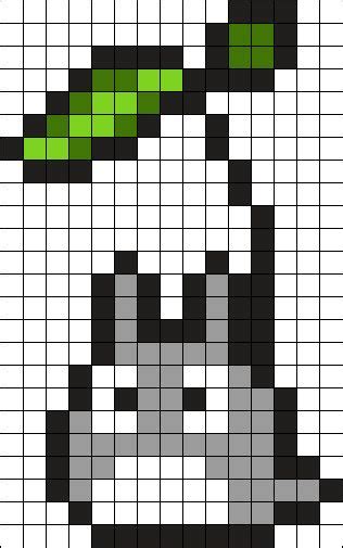 Tiny Totoro Kandi Pattern in 2022 | Easy perler bead patterns, Easy ...