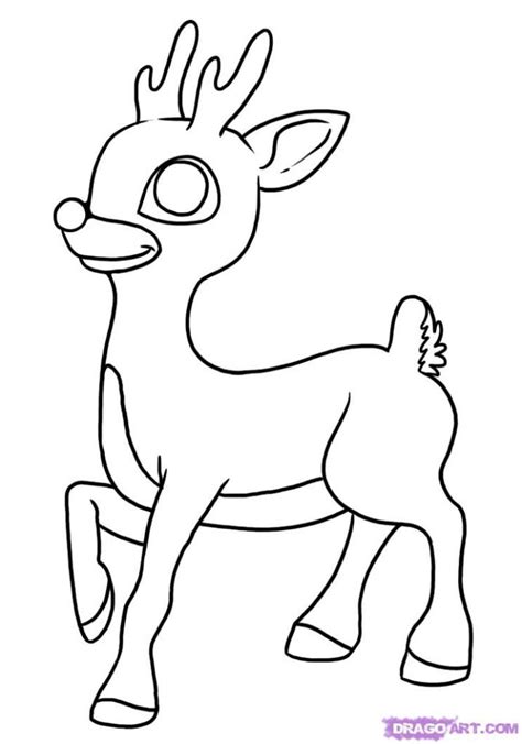 Rudolph Outline Cliparts 8 - 718 X 1024 | Rudolph coloring pages ...