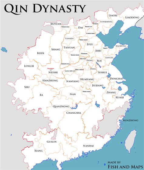 Qin Dynasty Map