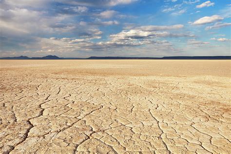 Cracked Earth In Remote Alvord Desert by Sara winter