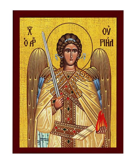 Archangel Uriel Icon Handmade Greek Orthodox Icon of St | Etsy