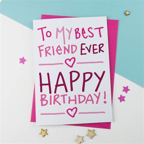 Best Friend Birthday Card By A is for Alphabet