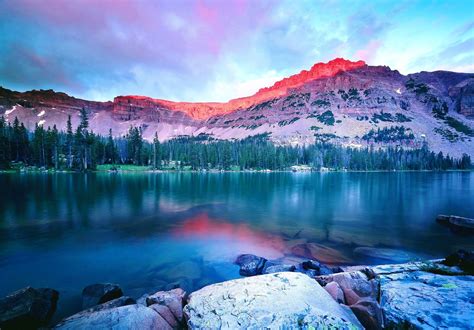 nature, Sunset, Mountain, Lake, Forest, Landscape, Water Wallpapers HD ...