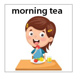 morning tea | Mission Magnets - visual routine system