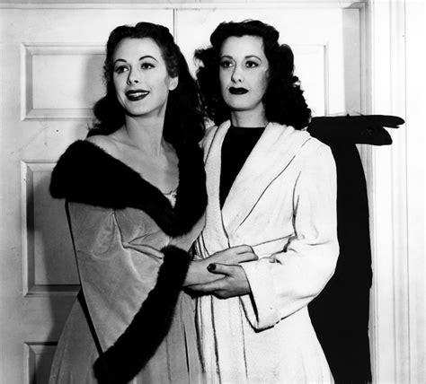 Lady Hollywood, Hedy and with her movie stand-in Sylvia Lamarr...