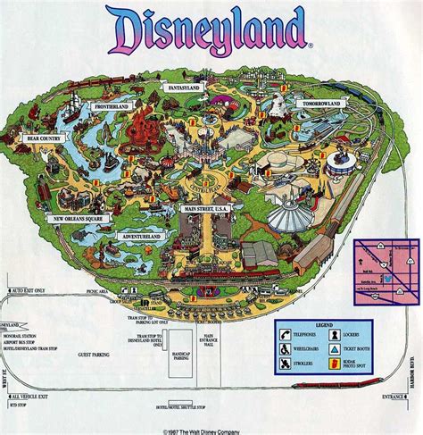 Theme Park Brochures Disneyland Map 1987 | ThemeParkBrochures.net