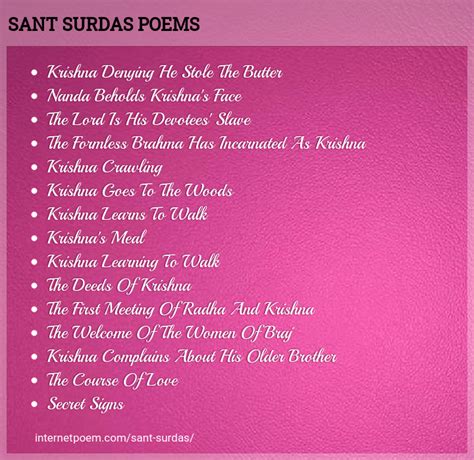 Sant Surdas Sun Poems