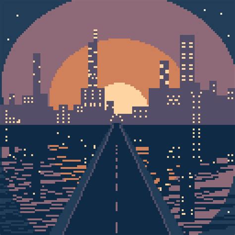 Cityscape done in Pixel Studio : r/PixelArt