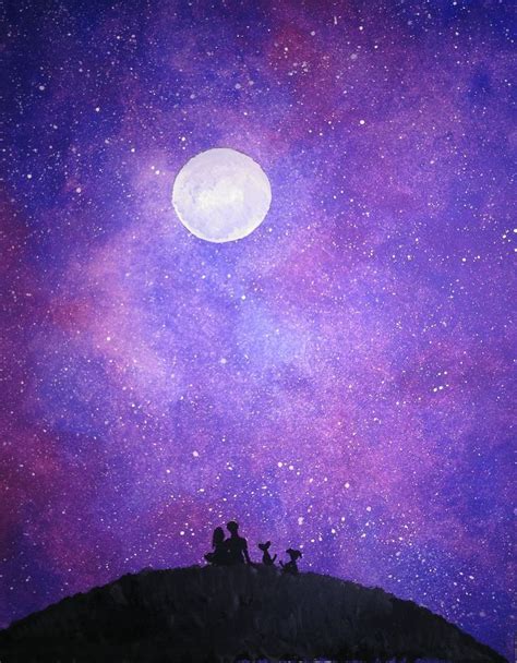 Watercolor galaxy #easy_Painting #easy_Painting_acrylic #easy_Painting ...