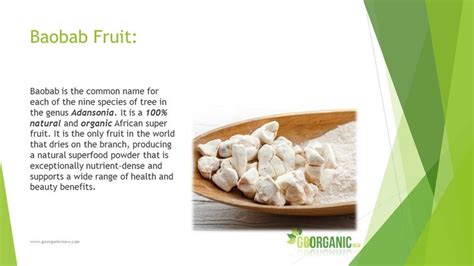 Health Benefits of Baobab Fruit | Superfood powder, Health and ...