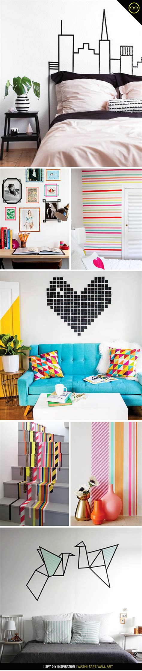 » DIY INSPIRATION | Washi Tape Wall Art