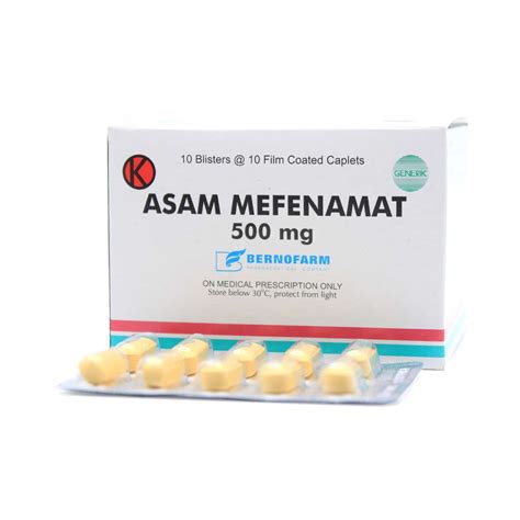 Asam Mefenamat 500 Mg Berno | Obat dan Vitamin - DokterSehat