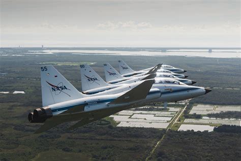 T-38 jets in formation | NASA T-38s fly in formation above N… | Flickr