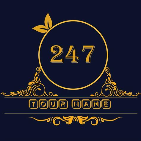 New unique logo design with number 247 34988551 Vector Art at Vecteezy