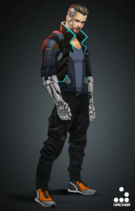 ArtStation - Hacker cyberpunk -wip-