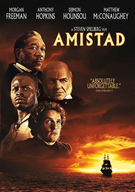 Amistad (1997) Matthew Mcconaughey, Anthony Hopkins, Old Movies, Great ...