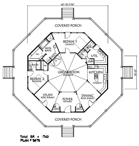 Octagon Cabin Floor Plans - floorplans.click