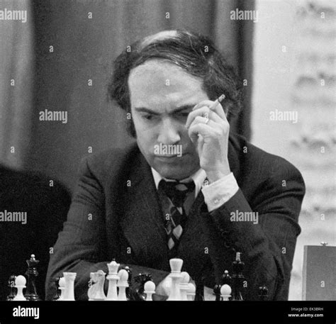 MOSCOW, USSR. Grand Master, former World champion, Mikhail Tal is Stock ...