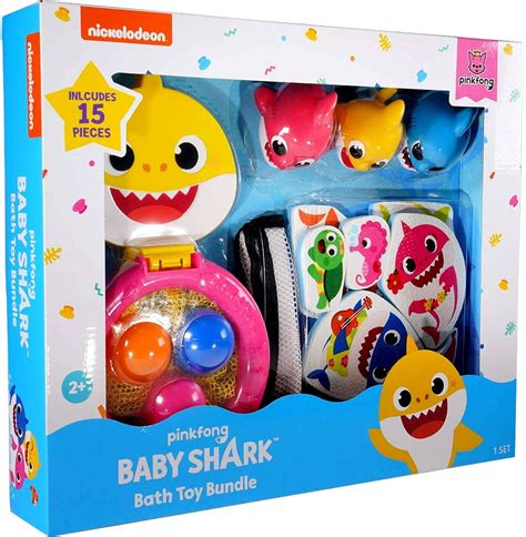 Baby Shark Baby & Mommy Shark Bath Toy Bundle Set - Walmart.com ...