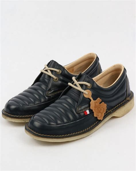 Pod Jagger Quilted Shoes Navy | 80s casual classics