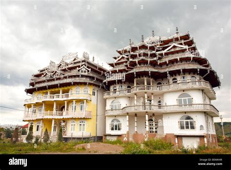 rich gypsy house near baia mare, transylvania, romania Stock Photo - Alamy