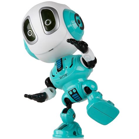 Talking Robots for Kids – DITTO Mini Robot Travel Toy with Posable Body ...