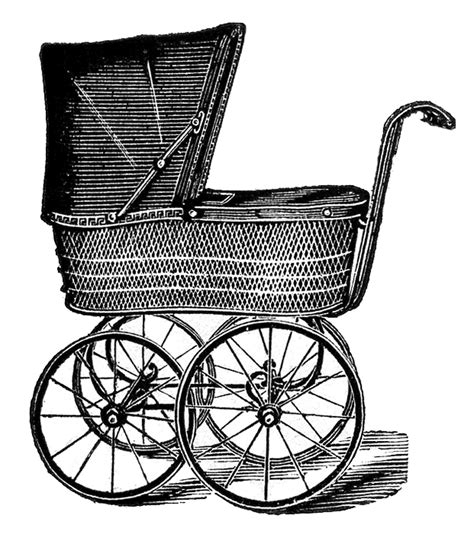 8 Antique Baby Carriage Images! - The Graphics Fairy