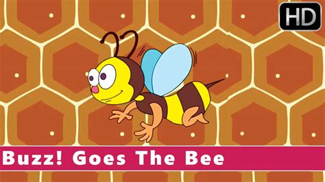 Buzz! Goes The Bee | Fun Facts for Kids | Animation Nursery Rhymes ...