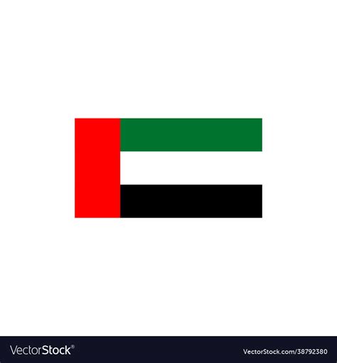 United arab emirates uae flag icon logo design Vector Image