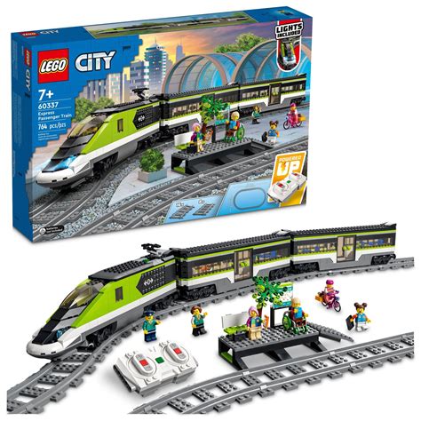 LEGO City Express Passenger Train 60337 Building Toy Set with Powered ...