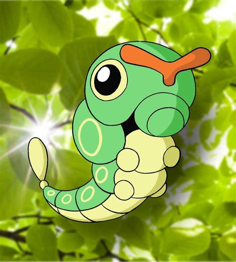 How To Draw Caterpie Pokemon - Draw Central in 2020 | Drawings, Pokemon ...