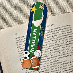 Personalized Sports Bookmarks - Ready, Set, Score