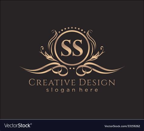 Initial ss beauty monogram and elegant logo design