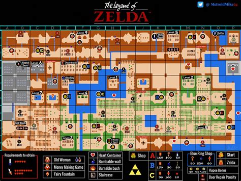 Legend Of Zelda Map