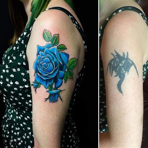 Top 81 Best Blue Rose Tattoo Ideas - [2021 Inspiration Guide]