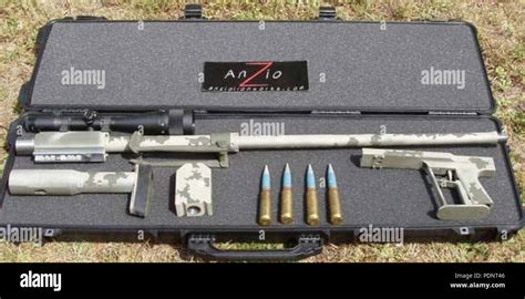 Anzio 20mm rifle disassembled Stock Photo - Alamy