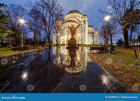 Saint Sava Temple stock image. Image of european, beautiful - 42288373