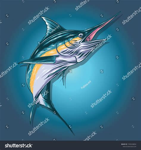 Swordfish Vector Illustration Art 1 Stock Vector (Royalty Free ...