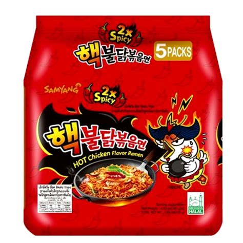 Buy Samyang 2X Spicy Hot Chicken Flavor Ramen KOREAN SPICY NOODLE 140g ...