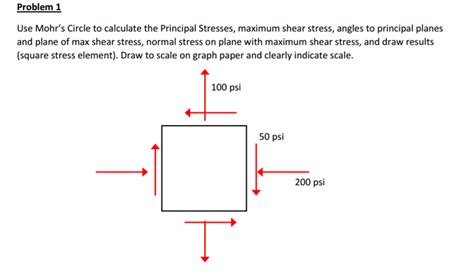 Solved Use Mohr's Circle to calculate the Principal | Chegg.com