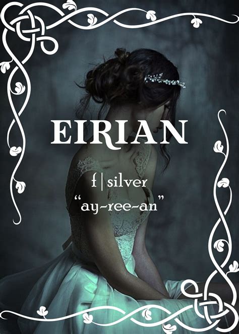 Weiblicher Fantasiename: Eirian # eirian #fantasy #female - Weiblicher ...