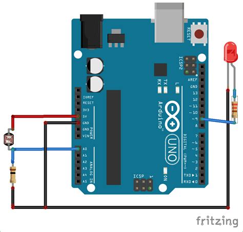 Arduino Light Sensor Circuit using LDR - Mechatronics LAB- Internet Of ...