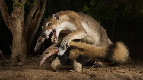 Wild Predator Attacks Anteater In Heart-Stopping Moment - YouTube