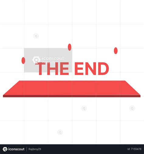 The End Emoji Animated Icon download in JSON, LOTTIE or MP4 format