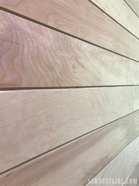 Plywood Plank Walls - Creating V Groove Planks - Sawdust Girl®