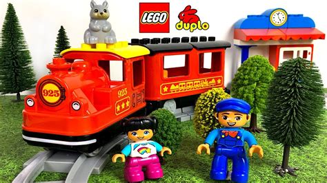 UNBOXING LEGO DUPLO STEAM TRAIN WITH TRAIN STATION & ACTION BRICKS ...